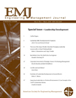 Cover image for Engineering Management Journal, Volume 21, Issue 1, 2009
