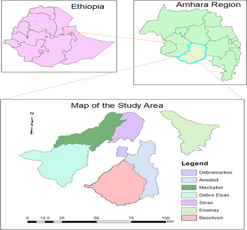 Figure 1. Location map of the study areas.