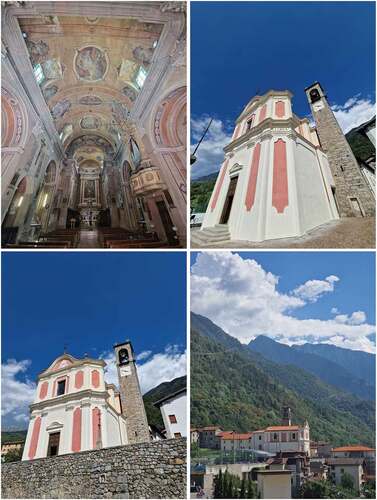 Figure 9. Views of the church of Ceto after the seismic retrofitting and restoration work.