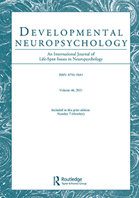 Cover image for Developmental Neuropsychology, Volume 46, Issue 7, 2021