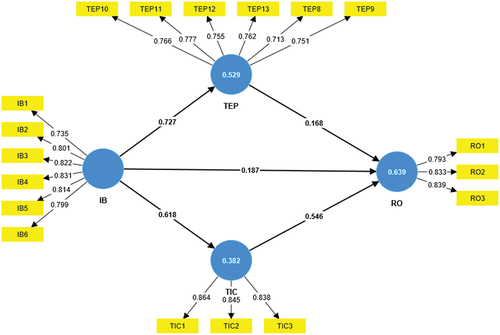 Figure 2. Measurement model analysis.