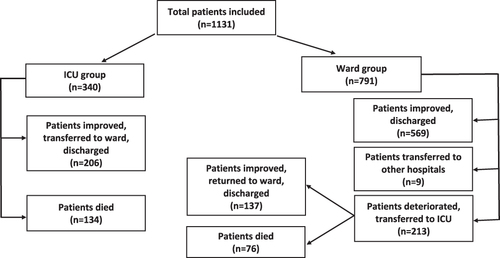 Figure 1 Flow diagram for total patients included within the study.