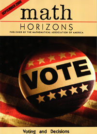 Cover image for Math Horizons, Volume 16, Issue 1, 2008