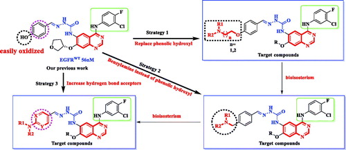 Figure 2. Structures and design strategy for target compounds 9–54.