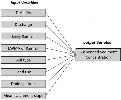 Figure 3. Summary of the input and output variables