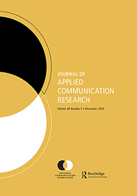Cover image for Journal of Applied Communication Research, Volume 48, Issue 5, 2020