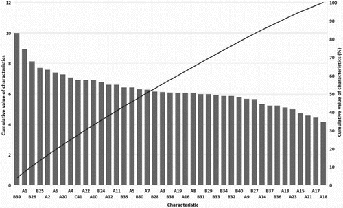 Figure 14. Pareto chart for the tactical level (small enterprises).