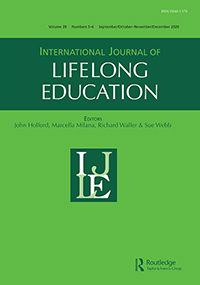 Cover image for International Journal of Lifelong Education, Volume 39, Issue 5-6, 2020