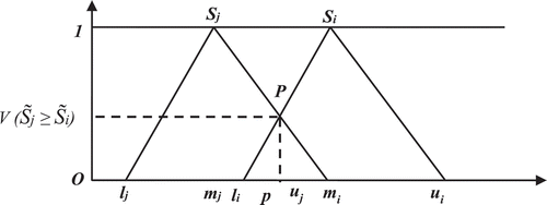 Figure 2. The intersection between S˜i and S˜j.