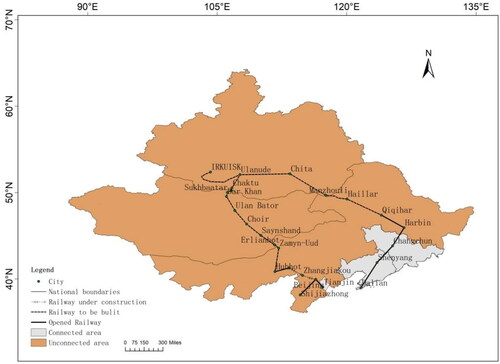 Figure 2. China-Mongolia-Russia railway.