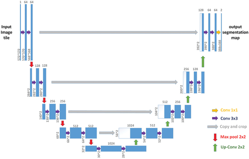 Figure 3. U-net network structure.