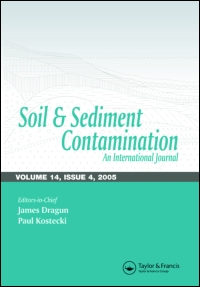Cover image for Soil and Sediment Contamination: An International Journal, Volume 16, Issue 3, 2007