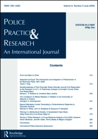 Cover image for Police Practice and Research, Volume 6, Issue 2, 2005