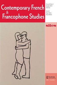 Cover image for Contemporary French and Francophone Studies, Volume 22, Issue 5, 2018