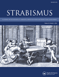 Cover image for Strabismus, Volume 24, Issue 1, 2016