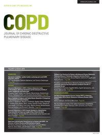 Cover image for COPD: Journal of Chronic Obstructive Pulmonary Disease, Volume 15, Issue 6, 2018