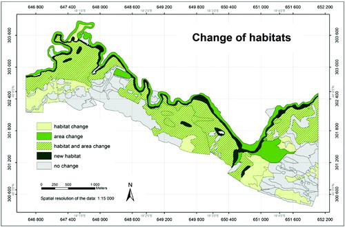 Figure 3. Change map of the study area.