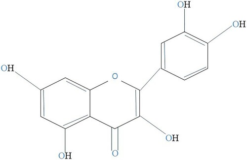 Figure 1. A kaempferol molecule.