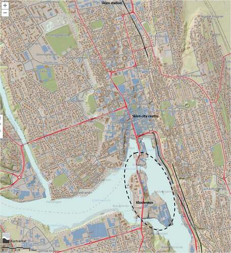 Figure 7. Natural and place-specific preconditions include topography, here assessed through open-access elevation data from the Norwegian mapping authority and fieldwork. Klosterøya is relative flat, but the hilly surroundings and cool winds from the water can, however, be a barrier for cycling