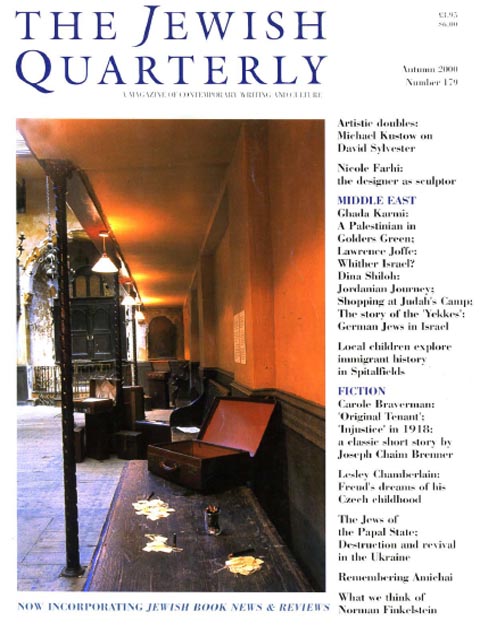 Cover image for Jewish Quarterly, Volume 47, Issue 3, 2000