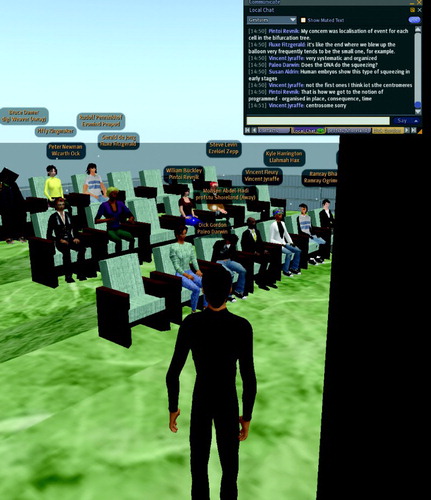 Figure 1.  The original rooftop setting in Second Life® for the Embryo Physics Course.