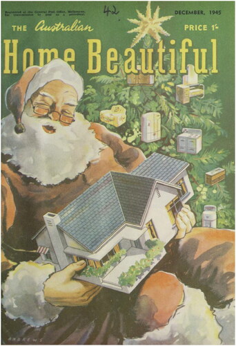 Figure 1. Cover of the December 1945 issue of Australian Home Beautiful.