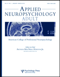 Cover image for Applied Neuropsychology: Adult, Volume 24, Issue 2, 2017