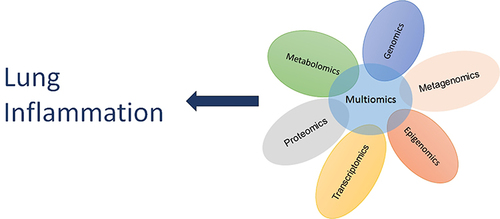 Figure 2 Emerging techniques in lung injury. The application of emerging high throughput techniques that analyze DNA (genomics) and its modifications (epigenomics), RNA (transcriptomics), proteins (proteomics), metabolites (metabolomics), microbiomes (metagenomics), and systems (multiomics) could provide important information for the stratification of critically ill patients, in terms of risk evaluation, prognosis prediction, and guidance for novel therapeutic approaches.