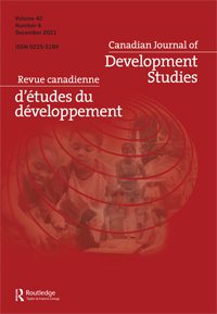 Cover image for Canadian Journal of Development Studies / Revue canadienne d'études du développement, Volume 42, Issue 4, 2021