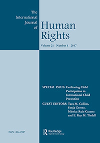 Cover image for The International Journal of Human Rights, Volume 21, Issue 1, 2017