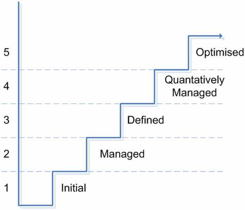 Figure 2. Capability maturity model maturity levels.