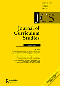 Cover image for Journal of Curriculum Studies, Volume 55, Issue 2, 2023