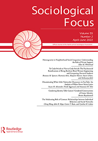 Cover image for Sociological Focus, Volume 55, Issue 2, 2022