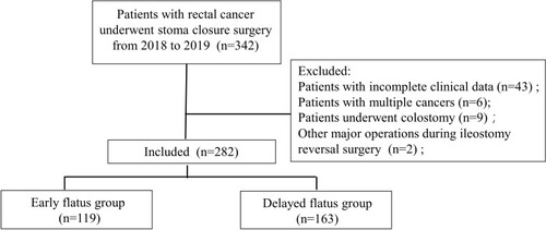 Figure 1 Flow chart of rectal cancer patient selection for this study.