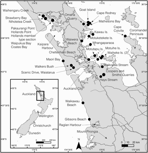 Figure 1. Localities mentioned in this study.