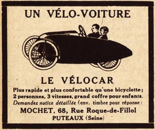 Figure 3. Mochet company advertisement, 1932.