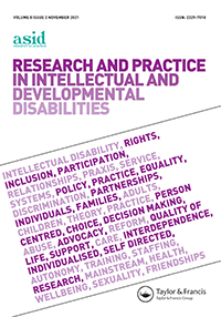 Cover image for Research and Practice in Intellectual and Developmental Disabilities, Volume 8, Issue 2, 2021