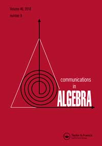 Cover image for Communications in Algebra, Volume 46, Issue 9, 2018
