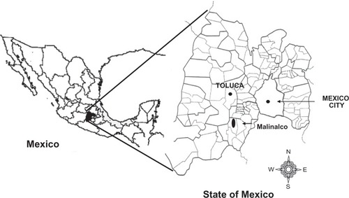 Figure 1 Location of Malinalco, State of Mexico.