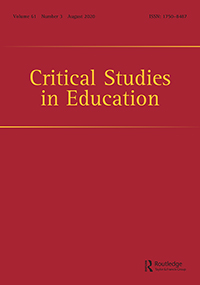 Cover image for Critical Studies in Education, Volume 61, Issue 3, 2020