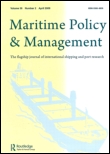 Cover image for Maritime Policy & Management, Volume 39, Issue 1, 2012
