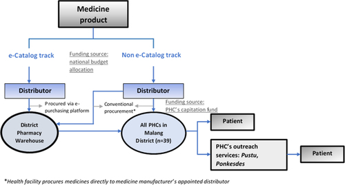 Fig. 1 Flow of medicines in the primary health care system