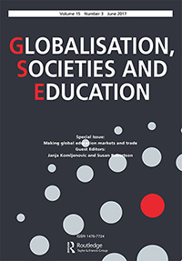 Cover image for Globalisation, Societies and Education, Volume 15, Issue 3, 2017