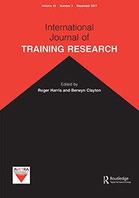 Cover image for International Journal of Training Research, Volume 15, Issue 3, 2017