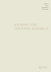 Cover image for Journal for Cultural Research, Volume 22, Issue 4, 2018