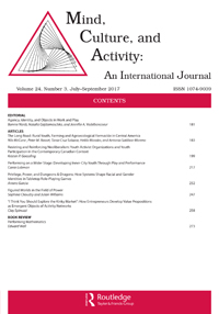 Cover image for Mind, Culture, and Activity, Volume 24, Issue 3, 2017