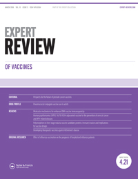 Cover image for Expert Review of Vaccines, Volume 15, Issue 3, 2016