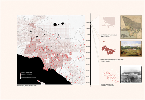 Figure 10. Danika Cooper, Erasing Tongva, Drawing Los Angeles, 2019.