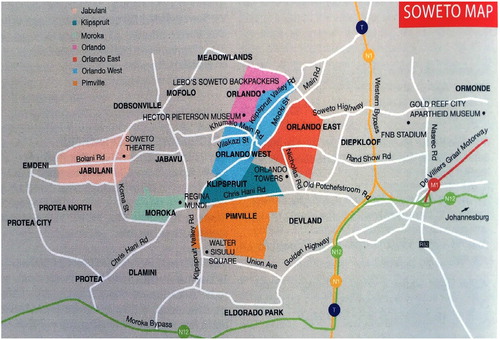 Figure 2. Map of Soweto. Source: www.joburg.org.za (2019).