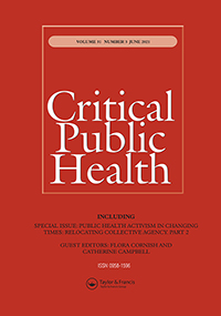 Cover image for Critical Public Health, Volume 31, Issue 3, 2021